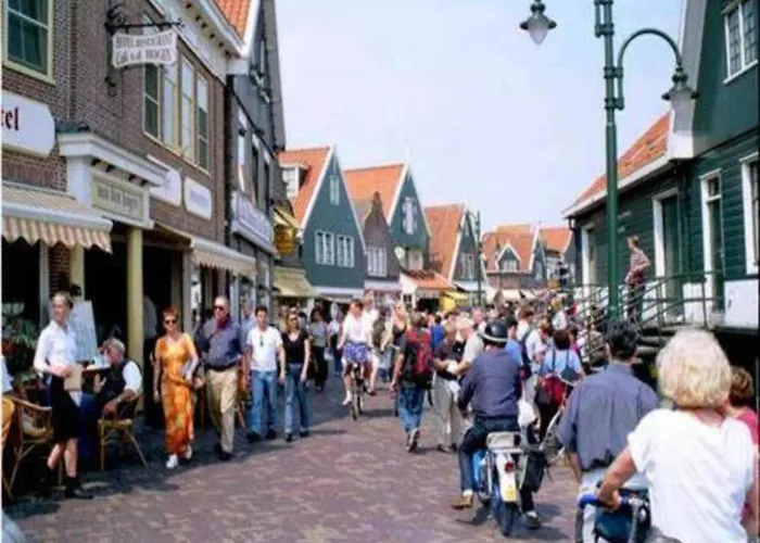 Beautiful Houseboat In The Harbour Of Volendam Near Centre